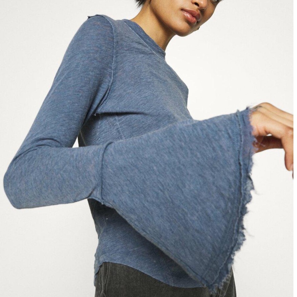 Free People Women's Cecelia T-Shirt - Indigo -